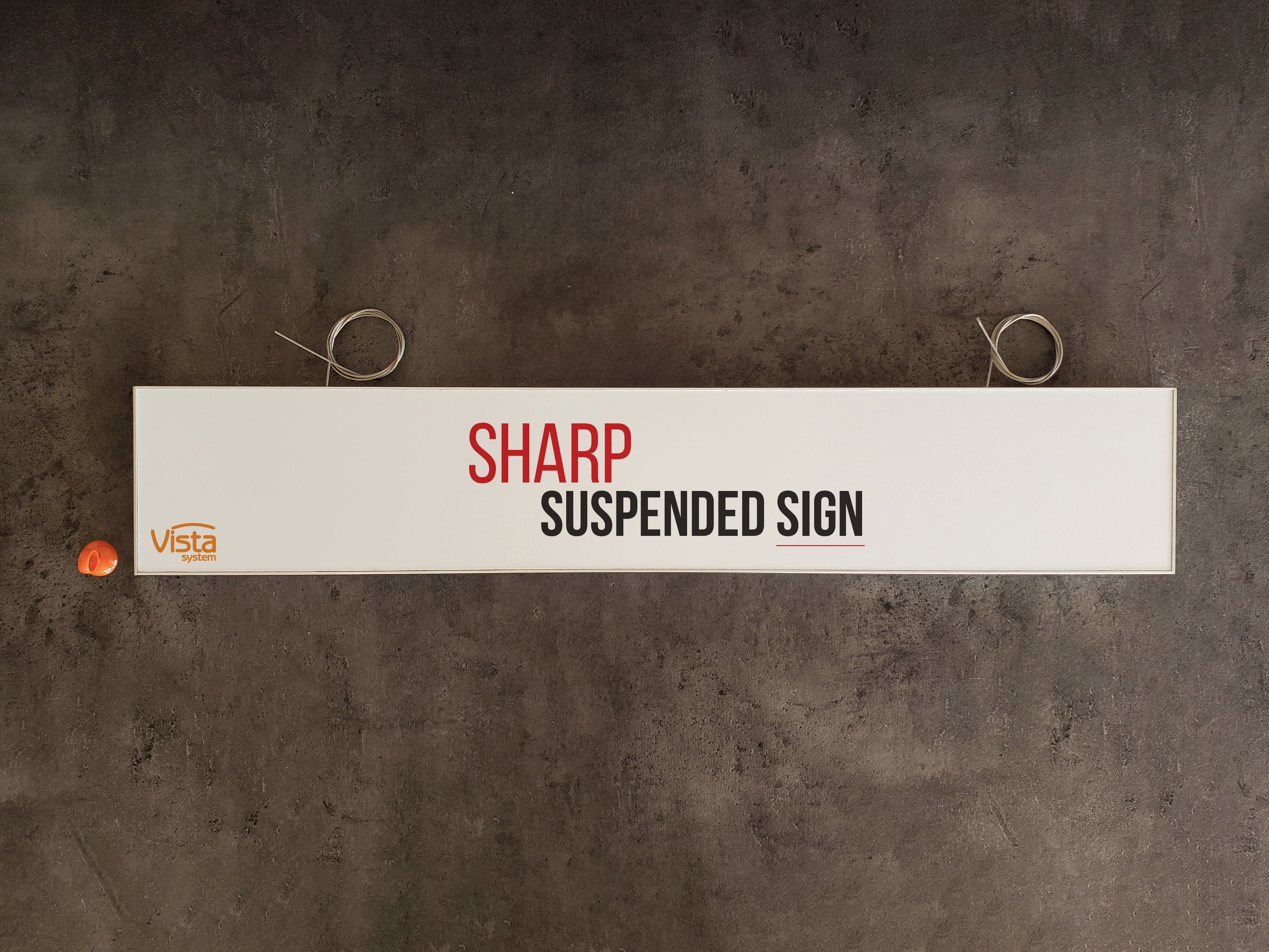 Hangend bord - Sharp -stijl